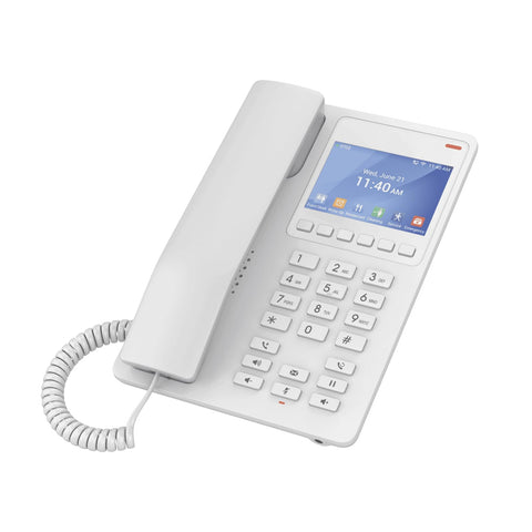 Grandstream GHP630 Hotel IP Phone | 2 Lines, 2 SIP Accounts | 3.5-Inch Color Display | Power Adapter Not Included | White