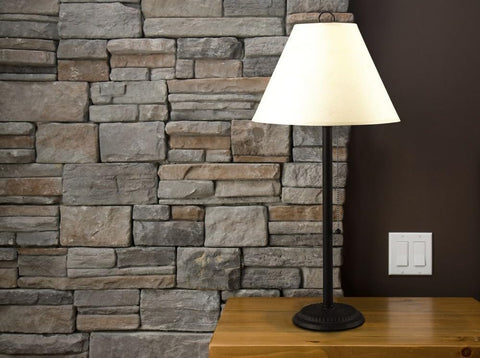 Cal Lighting CALBO-904TB-OW Traditional One Table Lamp Lighting Accessories,Black