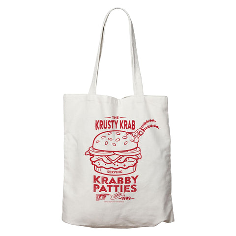 Fanattik SpongeBob SquarePants Krusty Krab 16-Inch Cotton Tote Bag