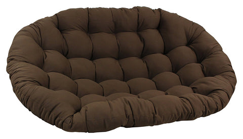 Blazing Needles Solid Twill Double Papasan Chair Cushion, 48" x 6" x 65", Forest Green