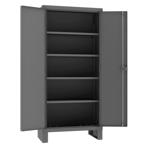 Durham HDC-183678-4S95 Storage Cabinet, Assembled, 78" Overall Height, Gray