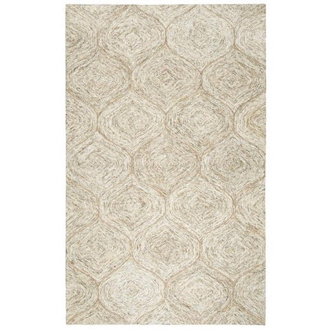 Rizzy Home Alora Decor London 9' x 12' Trellis Brown/Gray/Rust/Blue Hand-Tufted Area Rug