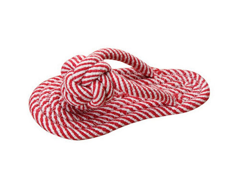 PANDA SUPERSTORE Knot Rope Ball Chew Dog Puppy Toy Pet Chew Toy Slipper