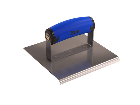 Bon Tool Bon 62-418 6-Inch by 6-Inch Stainless Steel Concrete Sidewalk Edger with 1/4-Inch Radius and 3/8-Inch Deep Comfort Grip Handle