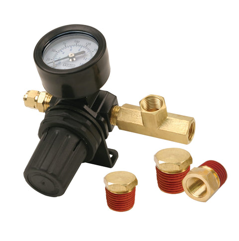 Viair Inline Air Pressure Regulator, 0-200 psi, Black, 90150