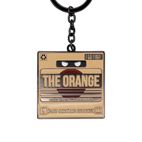 Fanattik Metal Gear Solid 2 The Orange Cardboard Box Enamel Metal Keychain | Heavy-Duty Car Keyring Holder