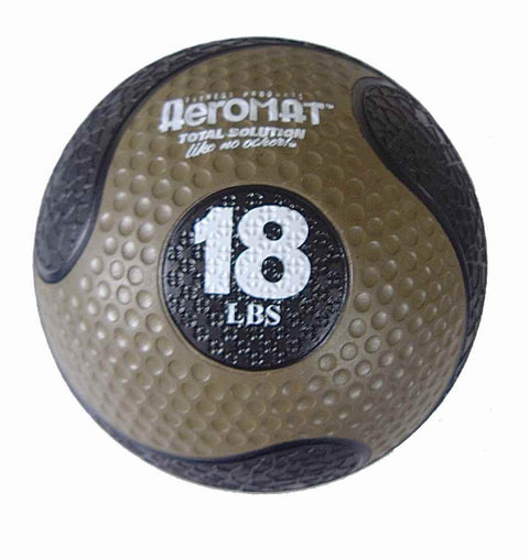 Aeromat Medicine Ball Set: Weighted Medicine Balls for Exercise 2-30lbs - Weight Ball, Med Ball for Workouts, Weighted Balls for Exercise, Extremely Durable - 18lb Olive