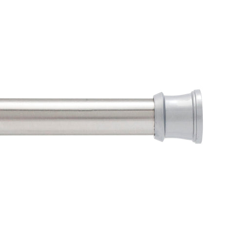 Kenney KN608C/40 Twist & Fit No Tools Camlock Tension Easy Install Shower Curtain Rod with Non-Slip, Non-Scratch Ends, 36-63" Adjustable Length, Chrome, 1" Diameter Rust Resistant Steel Tube