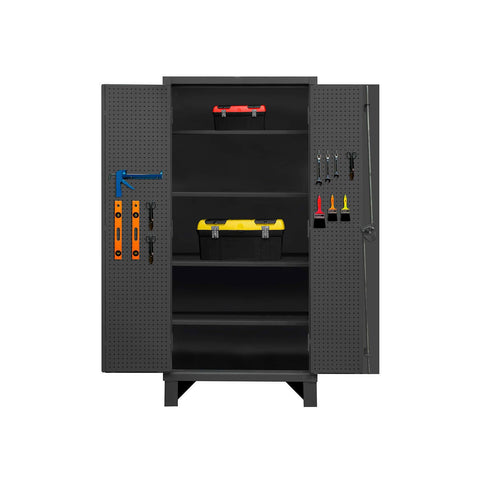 Durham HDCP244878-PB32-4S95 Cabinet, 24X48, 4 shelf, 32 peg hooks