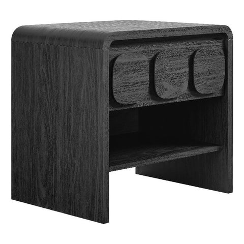 Modway Toscana 1-Drawer Nightstand in Black
