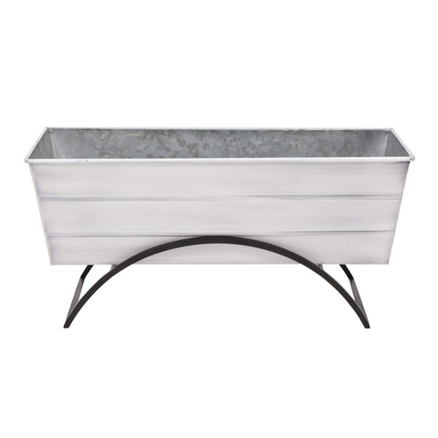 Achla Designs Odette Stand with Medium White Flower Box