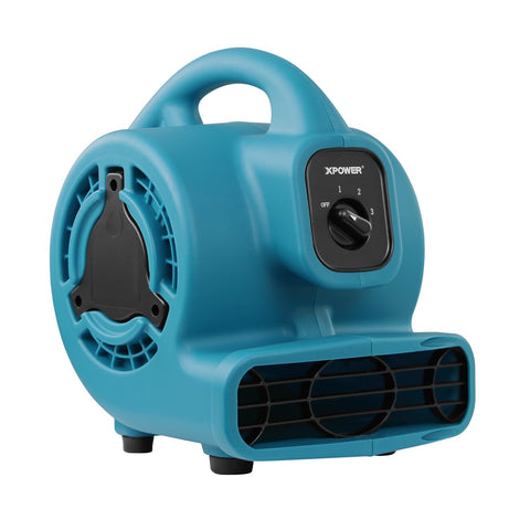 XPOWER P-80 Mini Utility 600 CFM Centrifugal Air Mover, Floor Fan, Blower, Stackable, for Drying?Cooling, Ventilating, Home Use Water Damage Restoration, Workshop, Plumbing