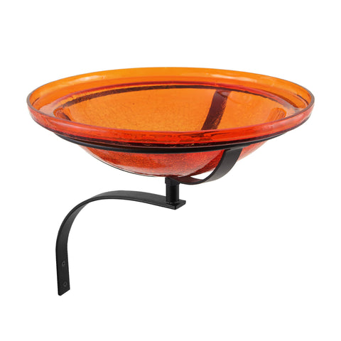 Achla Designs 201-5022 12 Inch Mandarin Crackle Wall Mount Bracket Birdbath