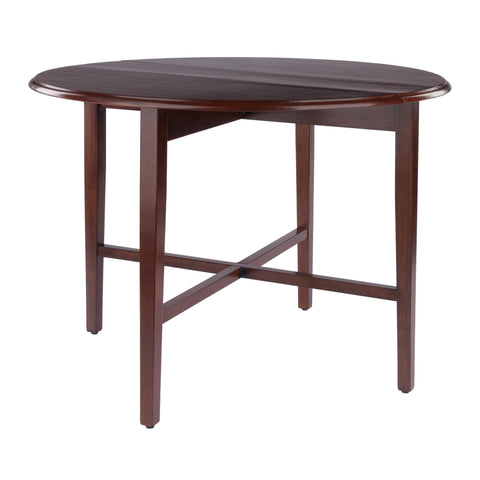 Winsome Hannah Double Drop Leaf Dining Table, Sturdy & Space Saving Fold Down Dinner Table, Convenient Kitchen & Dining Room Furniture for Eating, Crafts, Study, Work