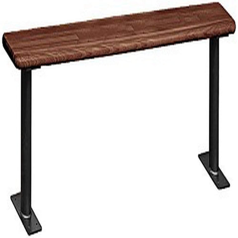 Wood Locker Bench - 60 Inches - Dark Finish