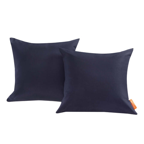 Convene Two Piece Outdoor Patio Pillow Set - Navy