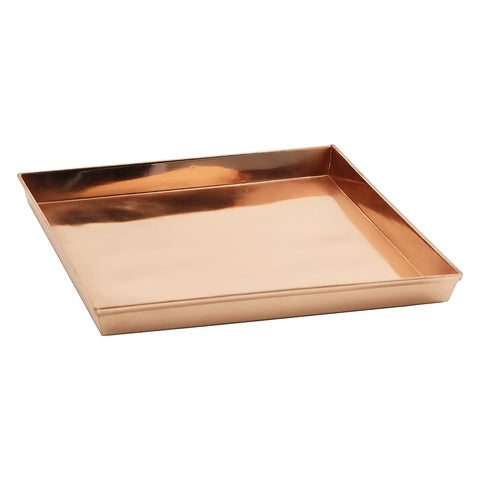 Square Copper Tray, 10-in