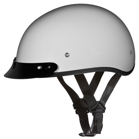 D.O.T. Daytona Skull Cap- Pearl White- M