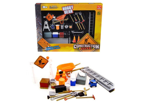 Hobby Gear Phoenix Toys Construction Accessories Set for 1/24 Diecast Car Models