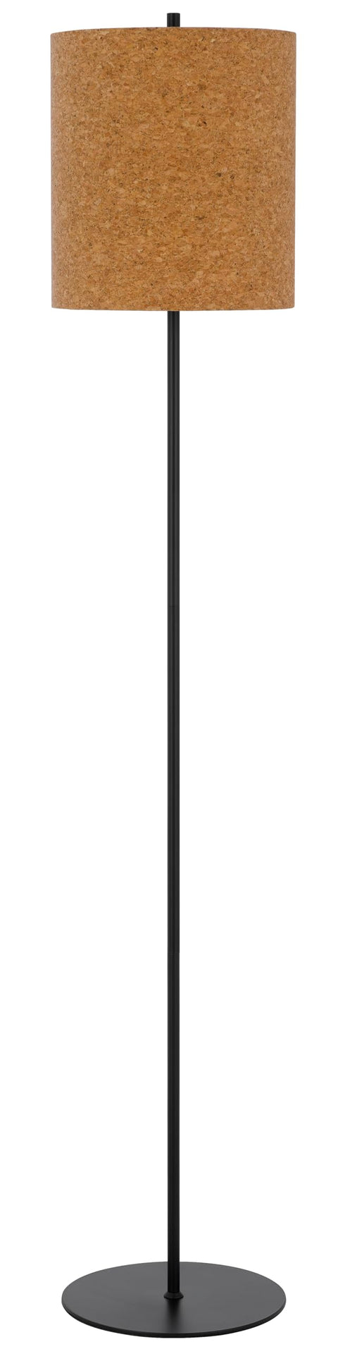 Cal 100W Metal Floor lamp with Corks Shade