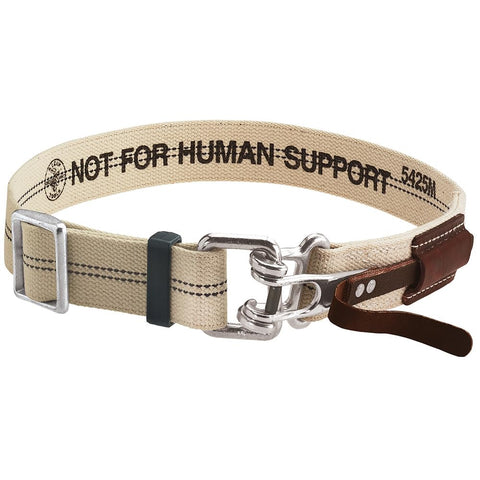 Klein Tools 5425M Tool Belt, Cotton/Polyester Work Belt, Quick-Release Buckle for Ironworker, Construction, Framer, Carpenter, Electrician, M