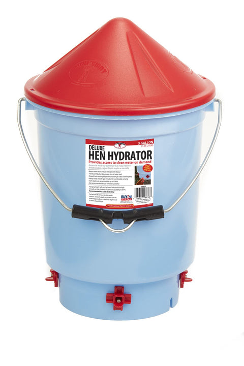 Little Giant® Deluxe Hen Hydrator | Chicken Waterer | Poultry Water Dispenser | Made in USA | 3 Gallon