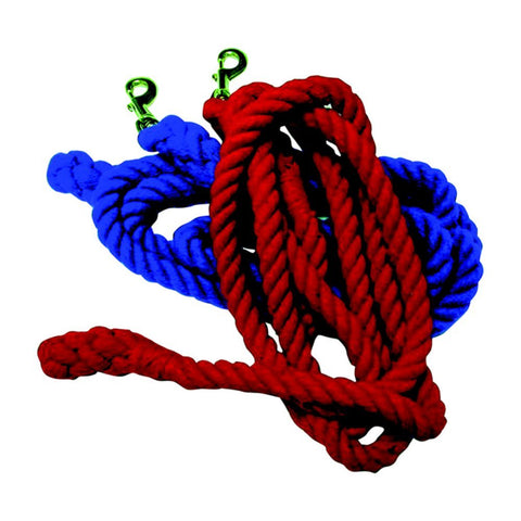 Partrade Trading Corporation Colored Cotton Leads with Brass Bolt Trigger Snap in Blue