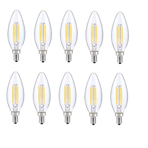 Elegant Furniture LED E12 Candelabra, Blunt TIP, 2700K, 300, CRI80, ES, UL, 6W, 40W Equivalent, 15000HRS, LM480, DIMMABLE, 2 Years Warranty, Input Voltage 120V