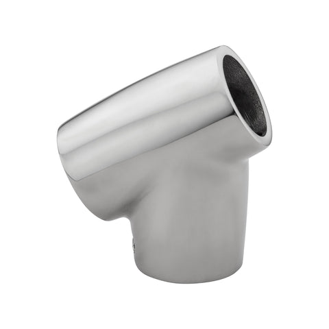 WHITECAP IND Whitecap S-1490C 60° Universal Tee Rail Fitting - 7/8" Tube O.D, CP/Zamac