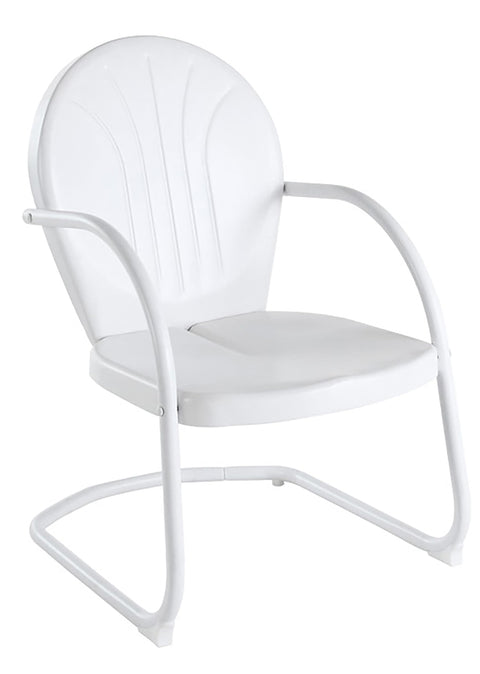 Griffith Retro Outdoor Chair White Gloss