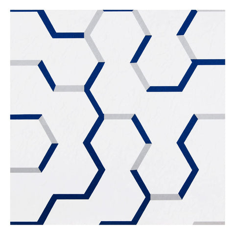Retro Self Adhesive 12-Inch Vinyl Floor Tiles, 20 Tiles - 12" x 12", Geo Puzzle Pattern - Peel & Stick, DIY Flooring for Kitchen, Dining Room, Bedrooms & Bathrooms by Achim Home Decor