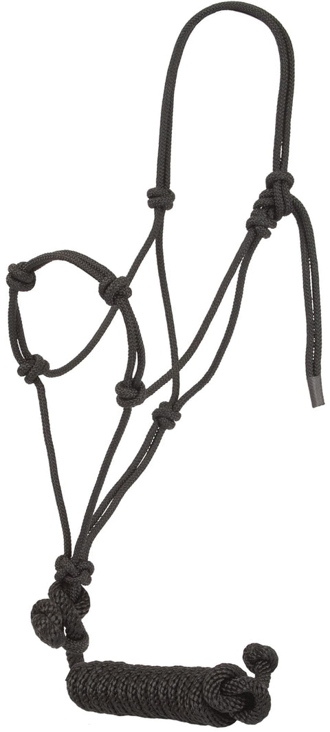 MUSTANG Yearling Knotted Training Halter w/Lead