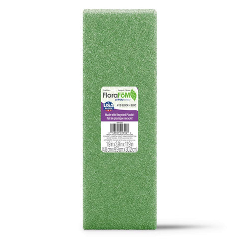 FloraCraft FloraF?M Block 1.9 Inch x 3.9 Inch x 11.9 Inch Green