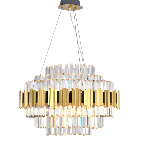 BETHEL INTERNATIONAL GL417C24G 40-Light Chandelier, Gold