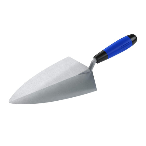 Bon 72-359 Brick Trowel - Carbon Steel Philadelphia 11-inch Comfort Grip Handle - For Brick, Block and Stone Masonry Construction