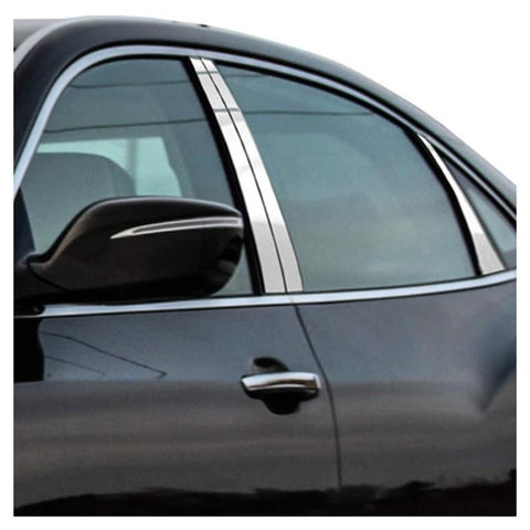 QAA is Compatible with 2011-2016 Hyundai Equus 6 Piece Stainless Pillar Post Trim PP13326