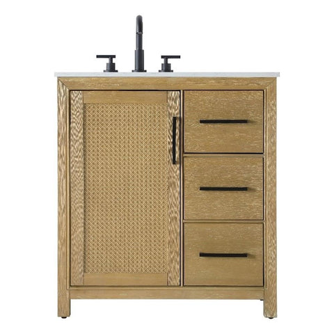 Alina Bathroom Vanity Linen Oak