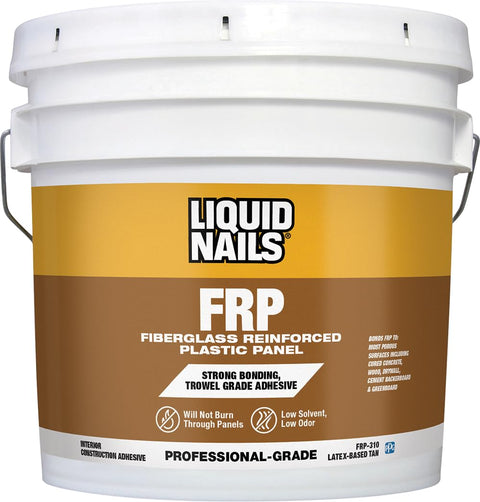 Liquid Nails Fiberglass Reinforced Panel Adhesive (FRP-310) 3.5 gal, White, 3.5 gallon
