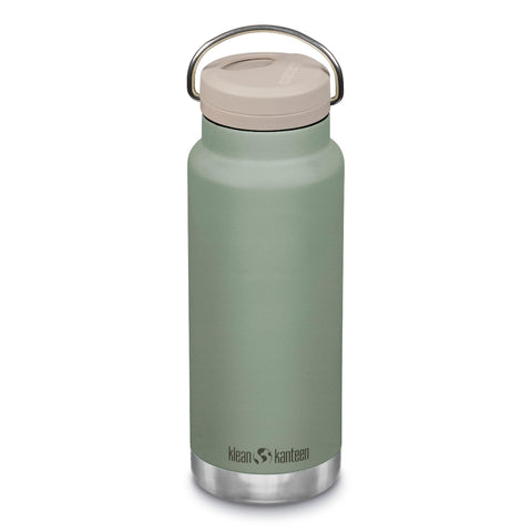 Klean Kanteen TKWide Insulated Bottle – Twist Cap, Steel Straw – Travel/Sports – Sea Spray 32 oz