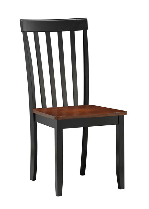 Boraam Bloomington Dining Chair, Black/Cherry, Set of 2