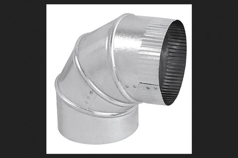 Imperial Manufacturing 6 in. Dia. x 6 in. Dia. Adjustable 90 deg. Galvanized Steel Elbow Exhaust