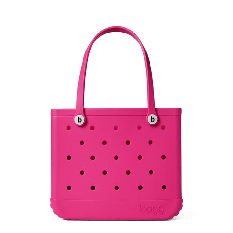 BOGG BAG - Medium Tote Bag - Haute Pink - 15in L x 5in W x 12.5in H - Lightweight, Washable, Durable - All Purpose EVA - for Beach, Pool, Boat, Work, Sports.