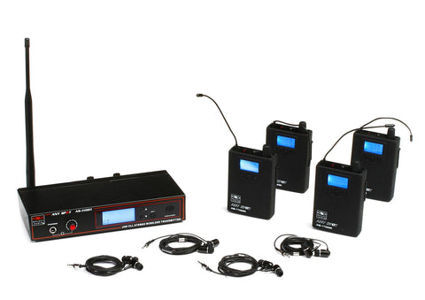 Galaxy Audio Any Spot AS-1100-4 Band Pack System - P2 Band, Black