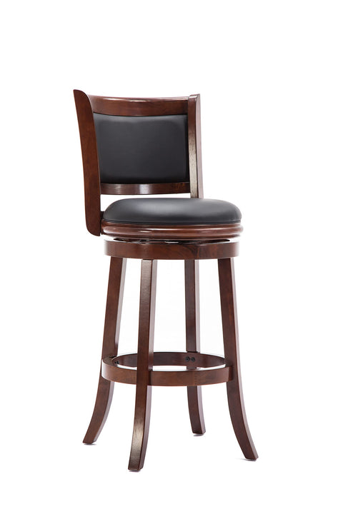 29 Augusta Swivel Stool` Cherry