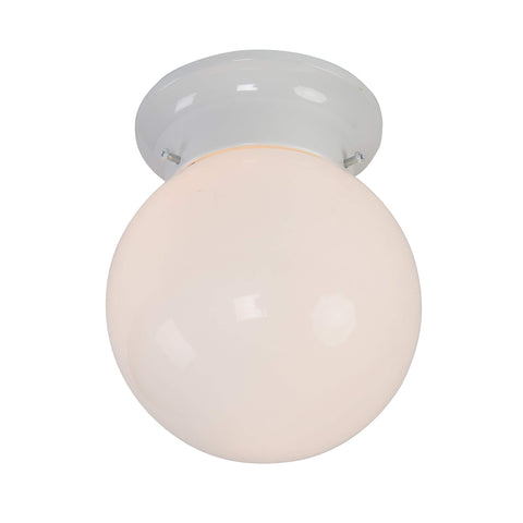 Yosemite Home Decor 77-947WH Flush Mount Lighting Series One Light, White