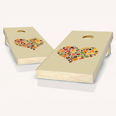 Skip's Garage Health Nut Cornhole Set - 2x4 Boards (All Weather Bags) - Include Case + Hole + Edge + Score