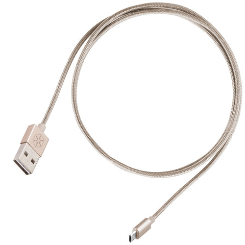 SilverStone Technology CPU01G-1800 Micro USB Cable for Smartphone/LG/Samsung/Reversible USB-A/Reversible Micro USB-B / 1800mm / Gold