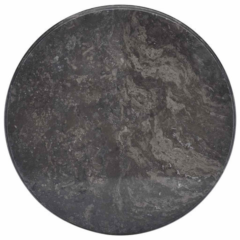 vidaXL – Marble Table Top in Black, Ø19.7"x1" – Suitable for Dining Table, Coffee Table, Garden Table – Sturdy and Easy-to-Clean, Versatile Use, No Assembly Required