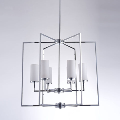 Pasargad Home Riva Collection Metal & Glass Chandelier Lights