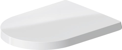 Seat and cover ME by STARCK elong. white hinges ss w. automatic